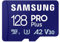 Samsung Memorie MB-MD128SB PRO Plus Scheda MicroSD da 128GB, UHS-I U3, Fino a 180 MB/s, USB Card Reader Incluso