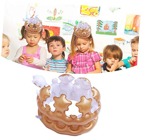 ABOOFAN Basteln Für Kinder Aufblasbarer Kronenhut 3-teiliges Partyzubehör Für Geburtstage Vorlage