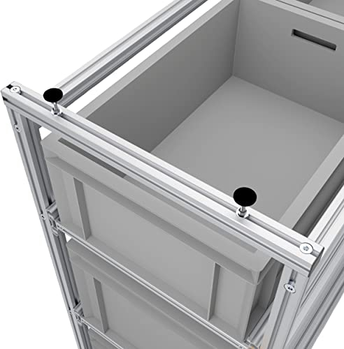 Stellfüße zum Verspannen für den Heckauszug Tinobu, M8x50 Spannfüße, großer Spannfuß verstellbar, rutschfest (Stellfüße für Verspannung)