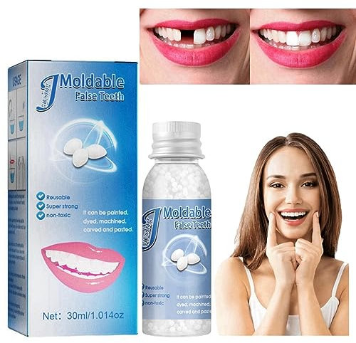 Temporary Tooth Filling,Repair Beads Tooth Repair Kit,Moldable False Teeth,Tooth Filling Repair Kit,Filling Kit for Teeth,DIY Tooth Repair Granules,Dental Repair Kit Filling,Broken Tooth Repair