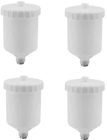 Bantopgong 4X 600 Ml Farbe Gieß Luft Sprüh Werkzeug Kunststoff Topf Gewinde Anschluss Sprüh Werkzeug