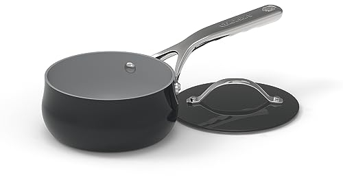 Cuisinart Culinary Collection - Pentole antiaderenti Ceramica XT da 1 litro con coperchio, colore: nero, 34C19-14BK