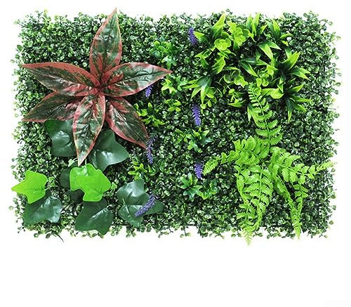 Paneles de boj artificial, paneles de seto artificial, paneles de plantas de boj, valla de seto de plantas artificiales verdes, panel de pared de césped artificial, hiedra verde, valla de privacidad