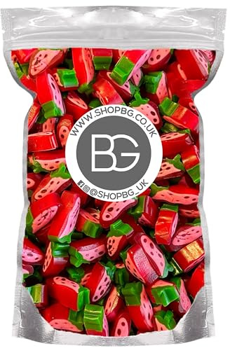 BG Pick & Mix Sweets Candy Pick n Mix Choose Your Sweetie Pouch 800g (- Strawberry Slices)