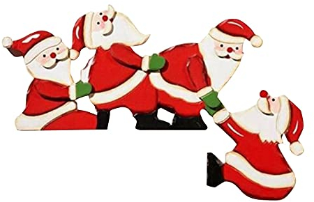 ZRYAZQ Weihnachten Türrahmen Deko Weihnachten, Holz Weihnachtsdeko Türrahmen Für Türdeko Weihnachten Wände Türdeko (Weihnachtsmann, Weihnachten Elch, Engel Figuren Deko)