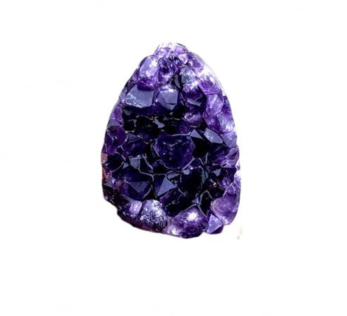 VIDECOR Natürlicher Amethyst-Clusterstein, Roher Geode-Quarz-Mineralexemplar für Heimdekoration, Kristallsammlung, Unregelmäßige Form,300g