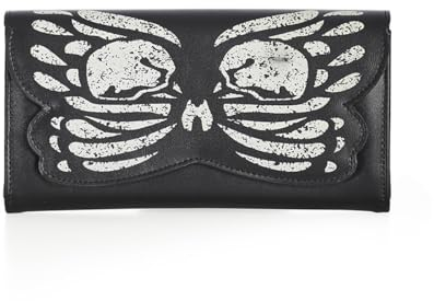 Banned Alternative Mariposa Luz Frauen Geldbörse schwarz/weiß Polyurethan Gothic, Rockwear