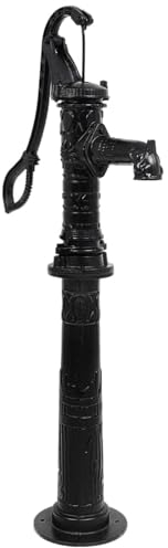 ARKEM Handschwengelpumpe mit Ständer Gusseisen handwasserpumpe für Haus, Hof, Garten, Bauernhof, handbrunnenpumpe