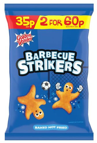 Golden Wonder BBQ Strikers 22g x36 Bags - Full Sealed Box