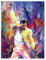 Freddie Mercury Pop Art Portrait Poster de Leon Devenice 30 x 40 cm Déco colorée Tableaux Décoration murale