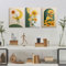 Bilder Leinwand Wand Deko Wohnzimmer - Bemalen Poster Set 3 Stück Stilvolle Pastell Wanddeko DYH0074
