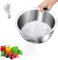 Colador de Acero Inoxidable para Lavar Arroz, Frutas, Verduras, Cereales y Legumbres - Resistente y Duradero