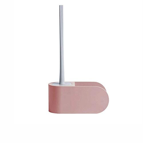 KCUZO Rose Brosse for Toilettes Porte-Petit Mural Doux Design de Fourrure avec Toilettes Brosse for Salle de Bains Toilettes