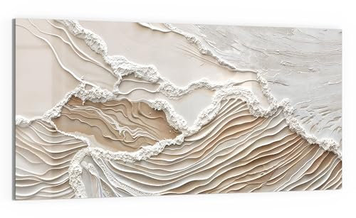 DEQORI Glasbild Acrylglas | Motiv Sandwellenzauber | horizontal einteilig 100x50 cm | schöne Dekoration | Wandbild für Wohnzimmer, Schlafzimmer, Flur & Küche | moderne Wanddeko