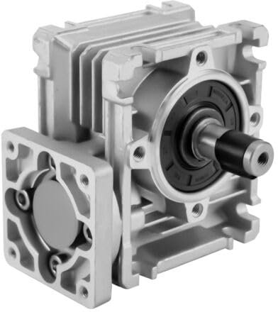 Engrenage à vis sans fin en alliage d'aluminium - Réducteur argenté - Moteur à vis sans fin - Transmission RV030 - Puissance 10:1