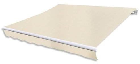 ShGaxin Toldo Plegable motorizado 400 cm Crema, Toldo Balcon, Toldos Exterior Terraza, Toldos para Ventanas