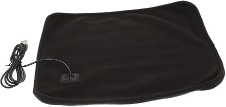 BESPORTBLE Pet Heating Pad Gecko Heating Pads Heat Mat Reptile Pets Warming Sleeping Pad Reptile under Tank Heating Pad Animals Hammock System Reptisoil Winter Reptile Mat Polyester Black