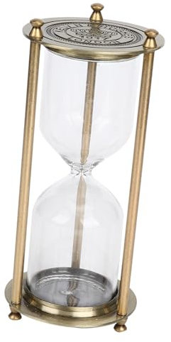 Minuterie de Sablier, Sablier de Synchronisation personnalisé en Alliage Européen Rétro avec Texture Métallique, Minuteries de Cuisine, Ornements de Salon, Minuterie de