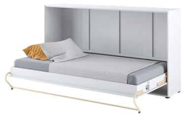 Friderik Concept PRO 6 CP-06 Wandklappbett Horizontal Schrankbett, 90x200 cm (Weiß)