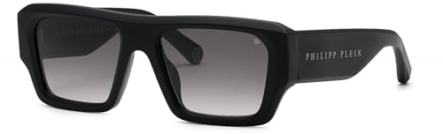 PHILIPP PLEIN Brille für Herren, Matt/Sandblasted Black, 55