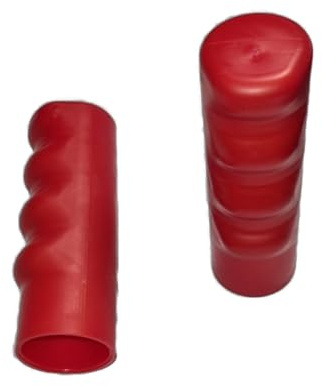 2X Ersatzgriff Griff Muldengriff Schubkarre Sackkarre Stange Rohr 33 mm ROT PVC