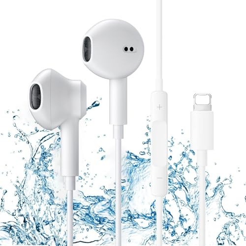 ALIANSHENG Écouteurs, Ecouteurs filaires,Casque Intra-Auriculaires,écouteurs avec Microphone et Contrôle du Volume, Compatible avec iPhone 14 Pro Max/13 Pro/12 Mini/11/SE/7 Plus/8 Plus/X/XS/XR (A1)