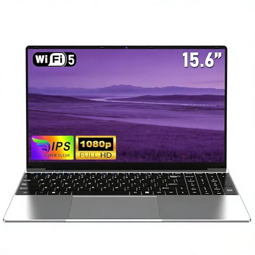 NAIKLULU Ordinateur Portable 2026 15,6 Pouces, Processeur 4425Y, 16GB RAM 512GB SSD Laptop Pc Portable, Écran Full HD 1920x1080P, Batterie 5000mAh, Webcam Intégrée, WiFi 5, Emplacement Carte TF