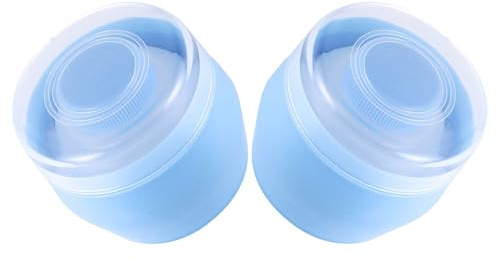 MAGICLULU Baby Powder Puff Set for Body Use Made of Soft Fluff and Sturdy Pp Material 2pcs with Storage Boxes Convenient and Easy to Dry Talcum Powder Applicator for Kids and Babies