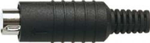 3 Pin Mini Din Line Plug, Black