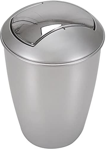 Spirella Poubelle à Bascule PP Atlanta 5L Gris Silver