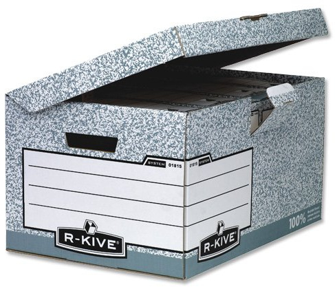 Fellowes R-Kive System Flip Top Storage Box W378xD545xH287mm Ref 01815 (Pack of 10)