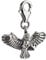 7K Unisex Charm Anhänger Adler aus 925 Sterling Silber (20x13mm)