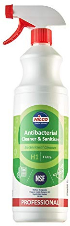 Nilco Antibacterial Cleaner & Sanitiser 1L Spray,Multi