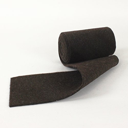 Dekoband aus Filz, 12 cm breit, 200 cm lang, braun