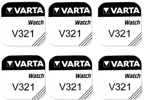 Pile de montre bouton varta 321 SR616SW 1.55v lot 6 piles