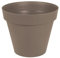 EDA - Pot de Fleur Rond Toscane Ø 80 cm - Volume 170 L - Ø 79 x H.66 cm - Taupe