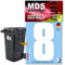 MDS Brand Prime 15cm Zahlen Aufkleber Klebezahlen Selbstklebend Hausnummer Aufkleber Weiss (8)