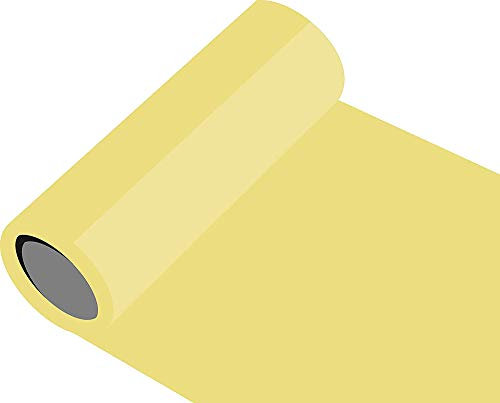 Klebefolie Auto außen glänzend - Plotterfolie - Folie Meterware 100 cm Höhe Farbe 23-Creme - glänzend, für Küchenschränke und Dekoration, Autobeschriftung, Wandschutzfolie, Aufkleber, Möbel