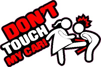 NetSpares 1 x Aufkleber Don't Touch My Car Special Edition Static Stance Tuning Sticker
