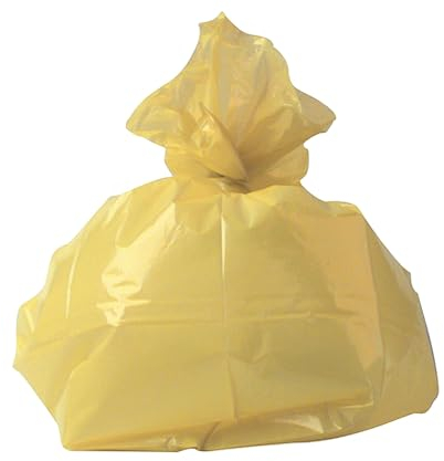 2Work Medium Duty Refuse Sack Yellow (Pack of 200) RY15581