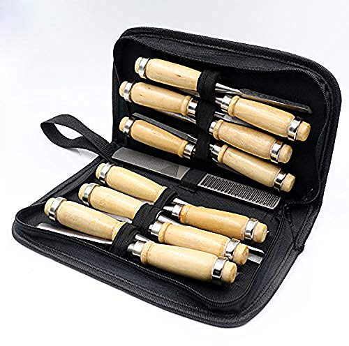 APlus 14-Piece Wood Carving Tool Set with Cutter File for Engraving DIY Craft