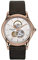 Emporio Armani Swiss Reloj para Hombre, Movimiento automático, caja de 42 mm de acero inoxidable color oro rosa con correa de cocodrilo, ARS3401, Tono oro rosa y blanco