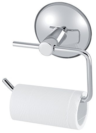 Asixx Porta Carta igienica, Porta Carta igienica in Acciaio Inox con Ventosa per Bagno, Cucina, in Acciaio Inossidabile, ABS e PVC