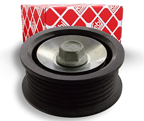 febi bilstein 103978 Idler Pulley for auxiliary belt, with screw, pack of one