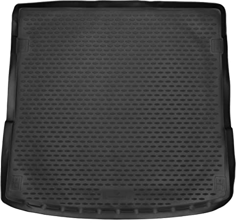 WALSER XTR Kofferraumwanne für Audi Q7 03/2006-01/2016, 100% passgenaue Antirutschmatte Auto, Gummimatte Auto, Kofferraum Schutzmatte, Anti Rutsch Matte Gummi, Auto Gummimatten