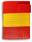 LEGADO Cartera Hombre Piel Bandera Monedero para Monedas, Billetera Capacidad Varios Billetes Fabricado en España, de Cuero Regalo de Pulsera de España y Tarjeta de Protección RFID.