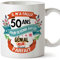 Mugffins Tasse/Becher 50. Geburtstag (auf Französisch)
