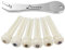 Donner Gitarre Brücke Pins Set Gitarre Bridge Pins, Cattle Bone Brücke Pins für Akustikgitarre Abalone Dot Inlay mit Guitar Pins Puller, Akustikgitarre DIY Ersatzteile, 6 Stück