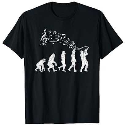 Trompeter Musiker Geschenk Evolution Trompete T-Shirt