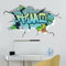 tjapalo® v167 Cooles Wandtattoo Junge Name Wandsticker Jungen Zimmer Wandtattoo Jungen Wandtatoo Kinderzimmer Junge mit Wunschname, Größe: B29xH16cm